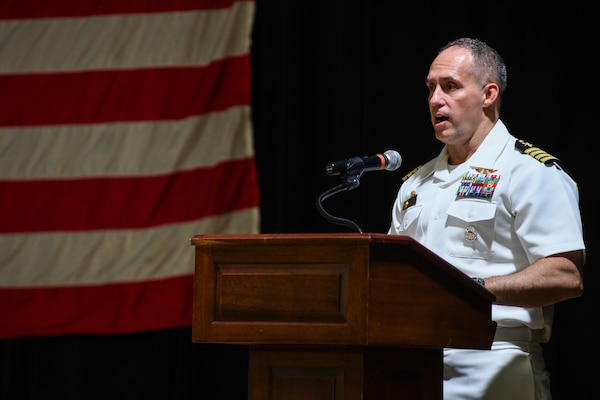 Naval Support Activity (NSA) Bahrain holds a 9/11 memorial ceremony.