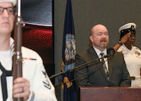 Navy Information Warfare team gathered at the Hall of Heroes in Suffolk, Va., to commemorate the 23rd anniversary of 9/11.