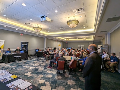 Naval Surface Warfare Center, Carderock Division and Pike District Partnership hosted their inaugural Scanner Industry Day Event (SIDE) at Bethesda North Marriott Conference Center in Rockville, Md, Aug. 22, 2024. At the event, engineers at Carderock expressed a need for more options in 3D scanning technology, and SIDE provided a platform for industry leaders, innovators and stakeholders to network, exchange ideas and delve into the transformative potential of this technology. This first event follows a July announcement of a Partnership intermediary Agreement between Carderock and the Pike District Partnership, focused on expanding access to Navy resources and opportunities for local businesses.