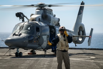 U.s. and international naval forces participate in UNITAS LXV (65) off the coast of Chile.