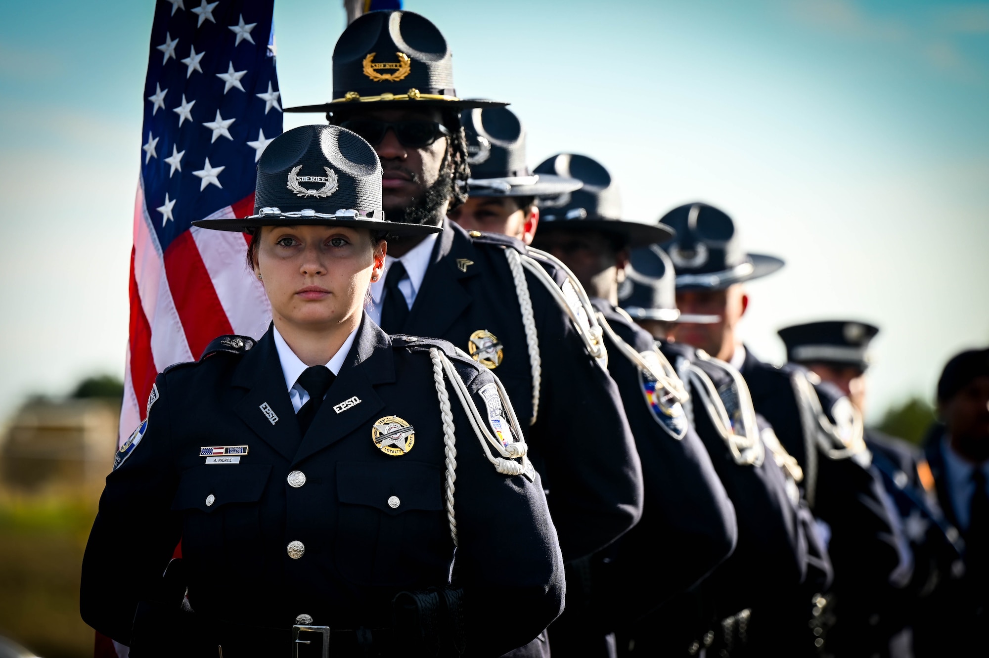 Service and community members remember the events of September 11, 2001.