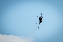 An F-35A Lightning II performs aerial maneuvers during Misawa Air Fest at Misawa Air Base, Japan, Sept. 8, 2024.
