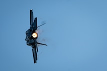 An F-35A Lightning II performs aerial maneuvers during Misawa Air Fest at Misawa Air Base, Japan, Sept. 8, 2024.