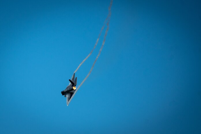 An F-35A Lightning II performs an aerial demonstration during Misawa Air Fest at Misawa Air Base, Japan, Sept. 8, 2024.