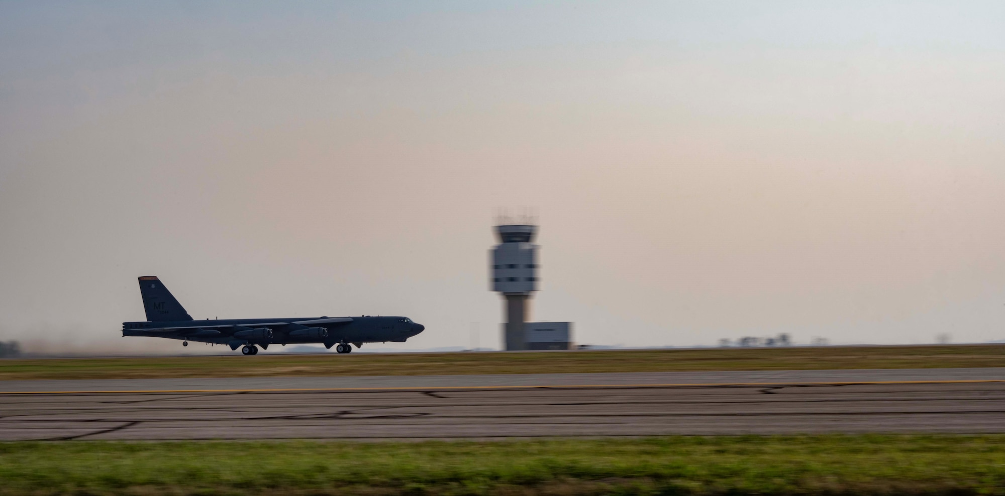 B-52 Takes Off From Minot Air Force Base