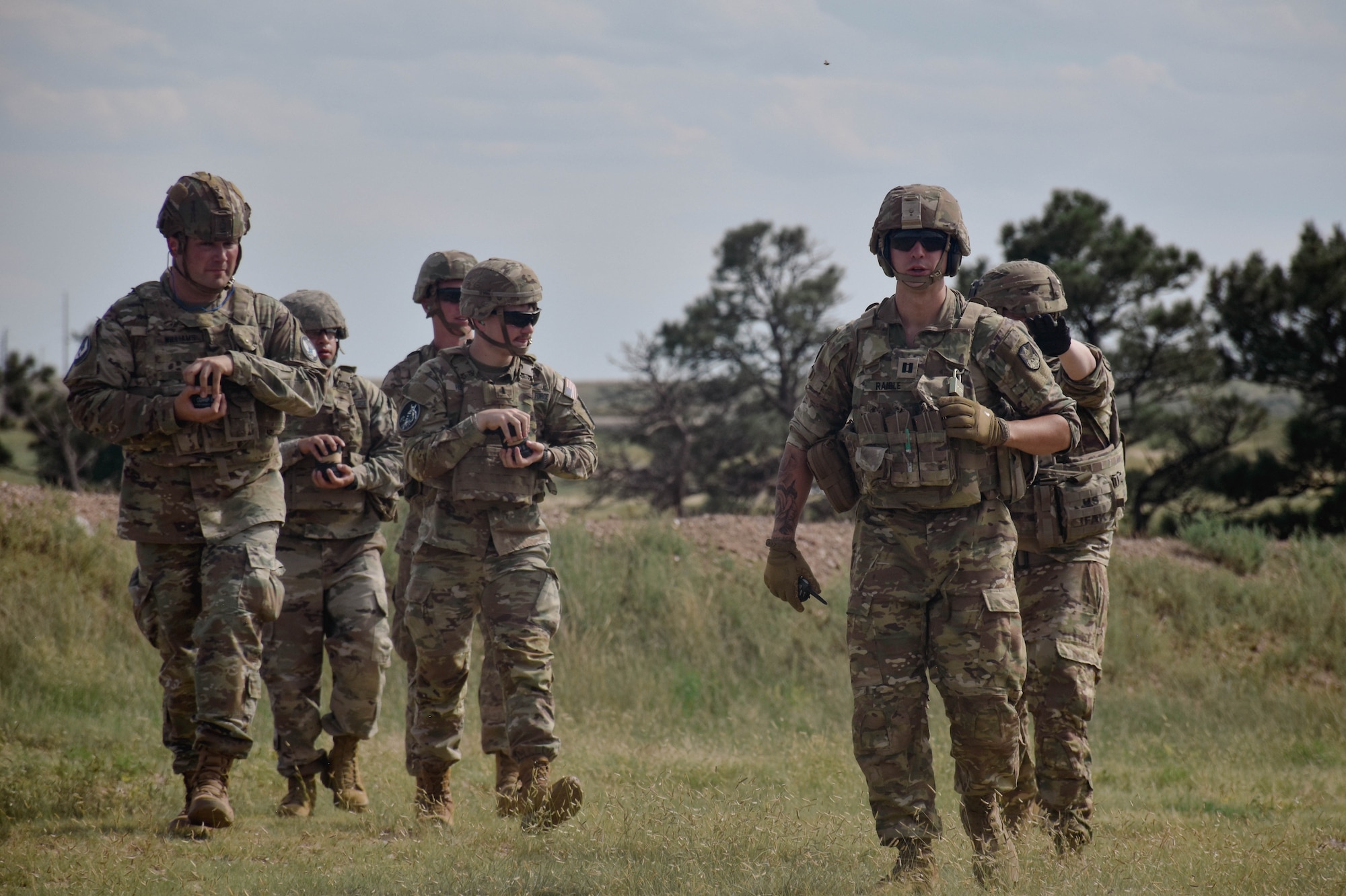 Soldiers with the 1st Space Brigade host guardians with Space Delta 9, Delta 6 and Delta 7, United States Space Force, for M67 grenade qualification at Fort Carson, Colorado, on Aug. 28, allowing the guardians a rare shot at close combat tactics. (U.S. Army photo by Brooke Nevins)