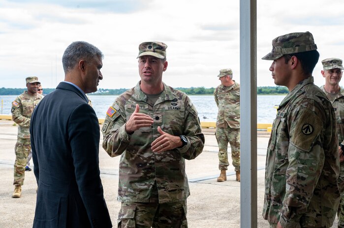 U.S. Army Soldiers meet with Honorable Ashish Vazirani