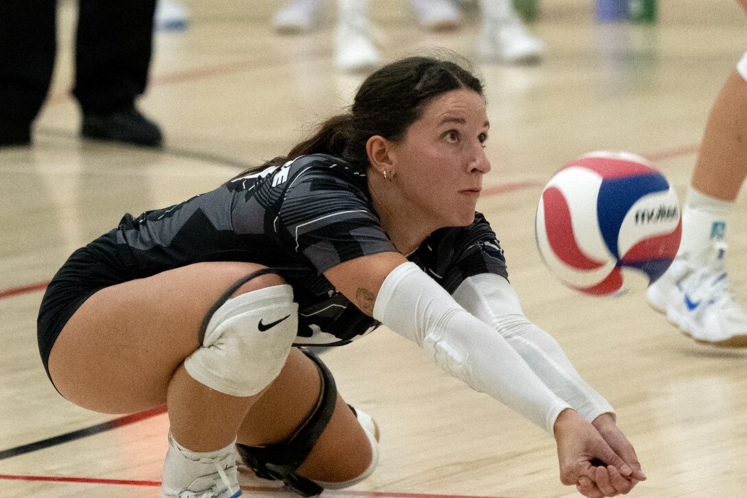 The 2024 Armed Forces Men’s and Women’s Volleyball Championship held at Fort Carson, Colorado 10-14 September.  Teams from the Army, Navy (with Marine Corps and Coast Guard players) and Air Force (with Space Force players) battle it out for gold.  (DoD photo by EJ Hersom)