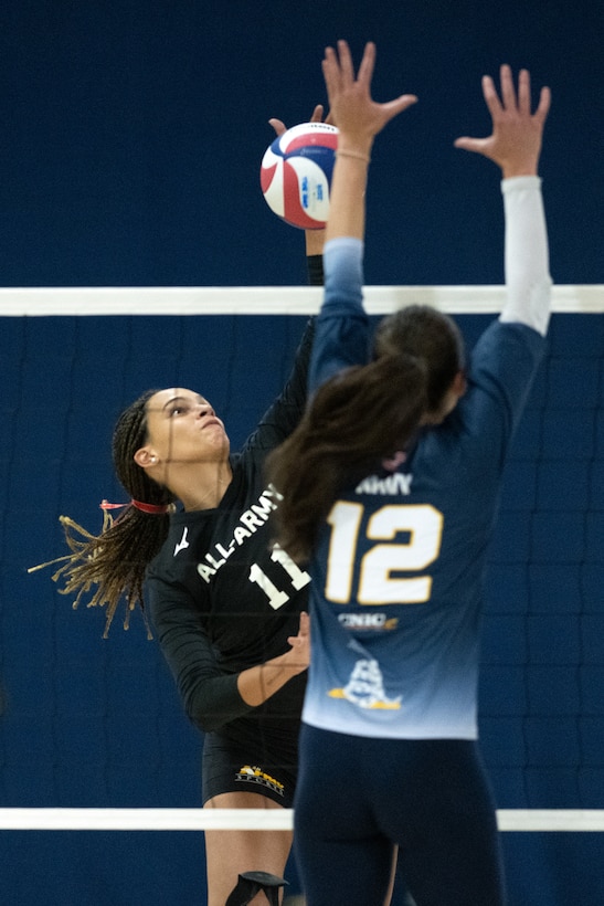 The 2024 Armed Forces Men’s and Women’s Volleyball Championship held at Fort Carson, Colorado 10-14 September.  Teams from the Army, Navy (with Marine Corps and Coast Guard players) and Air Force (with Space Force players) battle it out for gold.  (DoD photo by EJ Hersom)