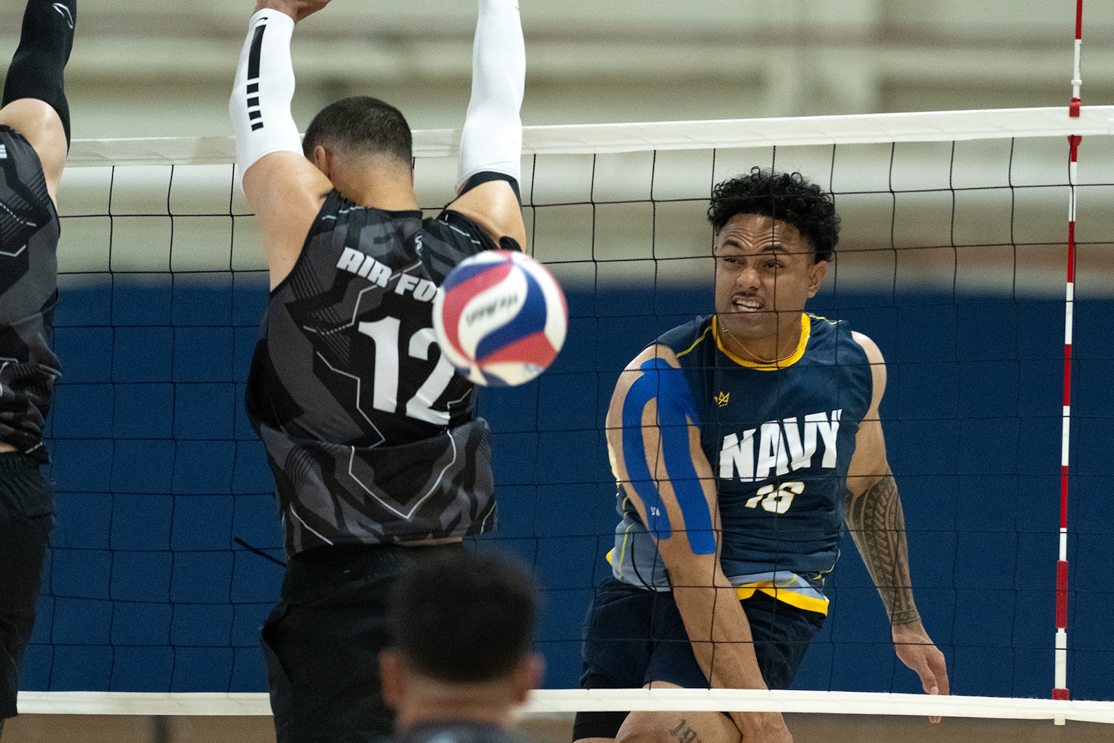 The 2024 Armed Forces Men’s and Women’s Volleyball Championship held at Fort Carson, Colorado 10-14 September.  Teams from the Army, Navy (with Marine Corps and Coast Guard players) and Air Force (with Space Force players) battle it out for gold.  (DoD photo by EJ Hersom)