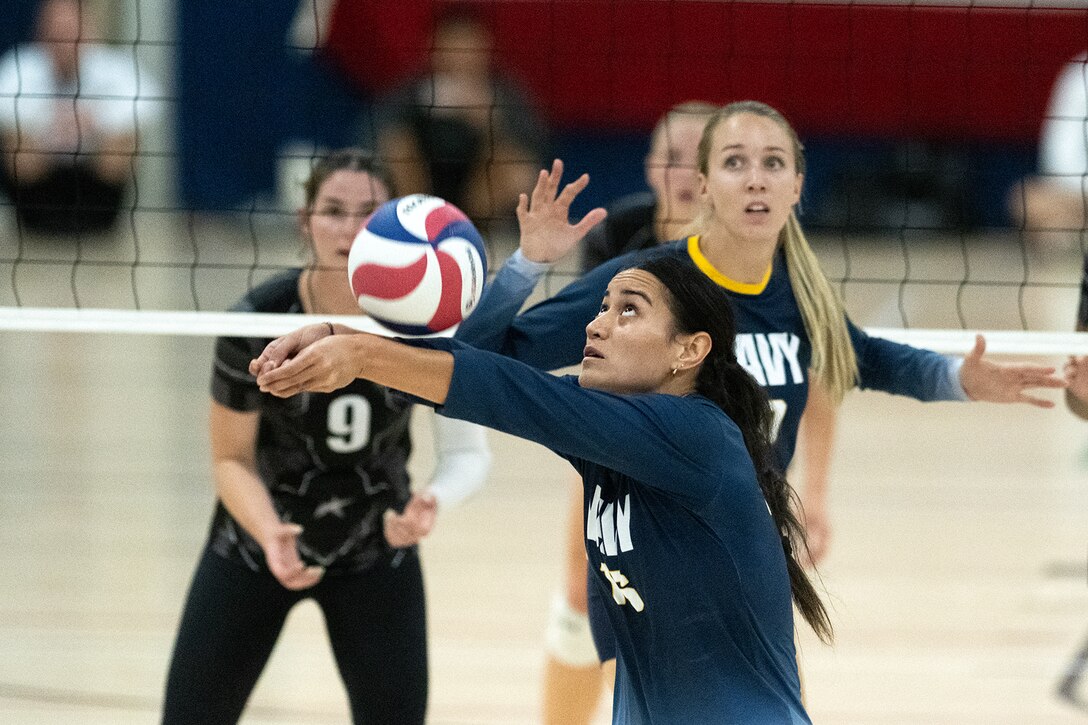 The 2024 Armed Forces Men’s and Women’s Volleyball Championship held at Fort Carson, Colorado 10-14 September.  Teams from the Army, Navy (with Marine Corps and Coast Guard players) and Air Force (with Space Force players) battle it out for gold.  (DoD photo by EJ Hersom)