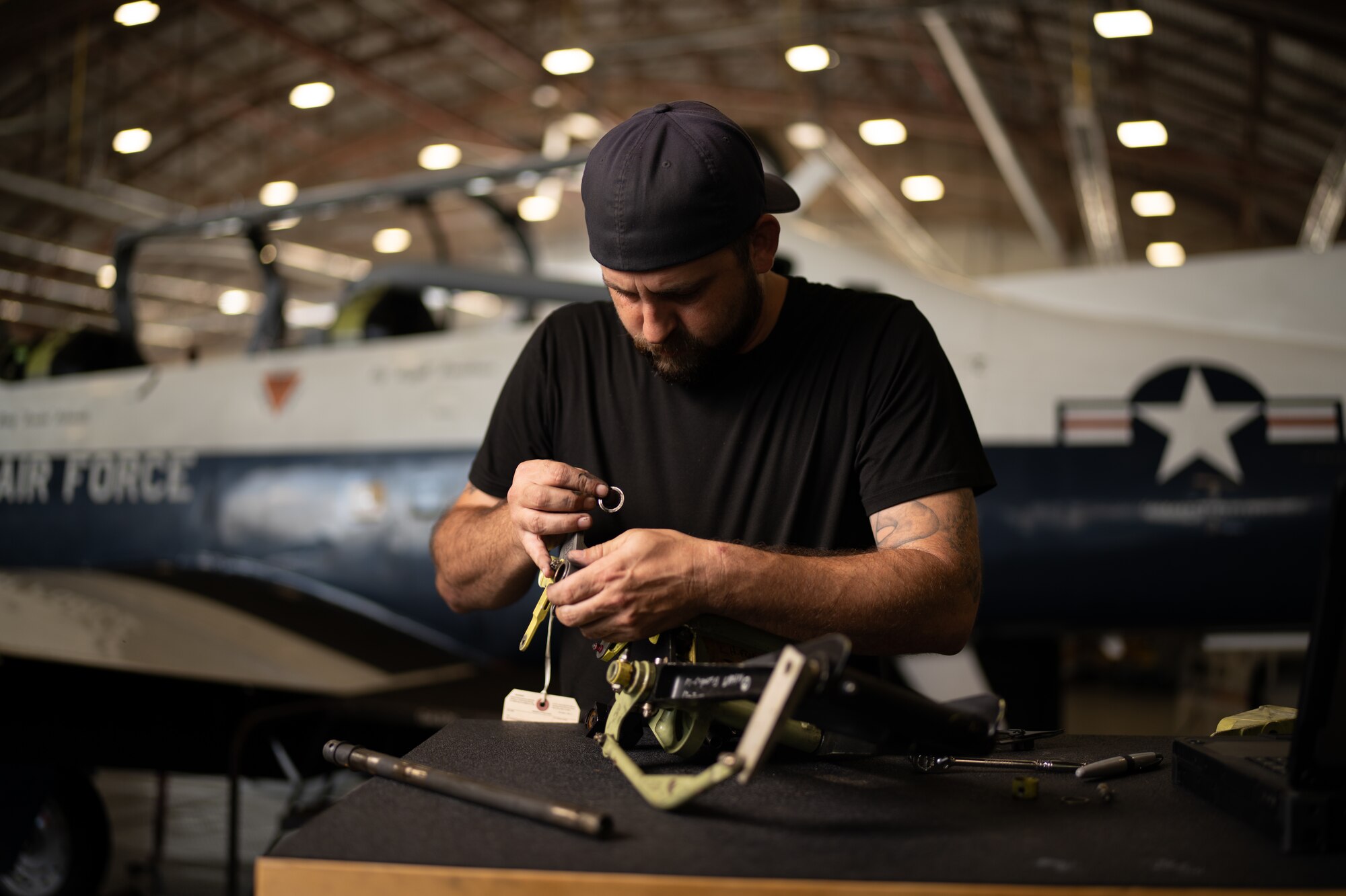 12th Maintenance Squadron aircraft mechanic