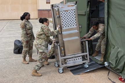 Airmen push kitchen appliance into E-SPEK