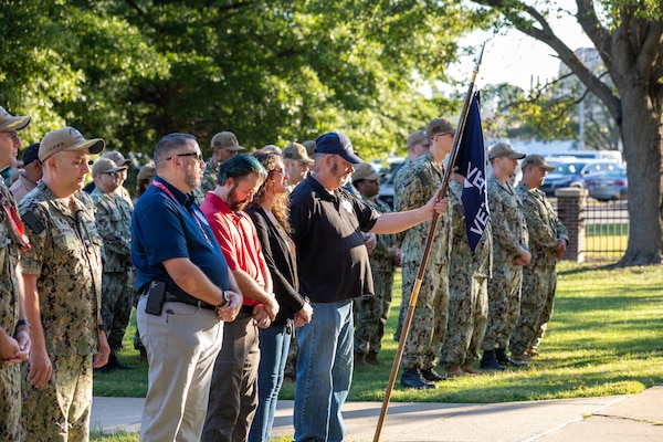 Norfolk Naval Shipyard's annual Patriot Day Fall-In for Colors Sept. 11, 2024.