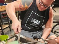 CW2 Michael Yoha Glass Blowing