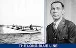 -Chief Boatswain’s Mate Pablo Valent shown later in his career in a service photograph in his dress uniform. (National Archives)
-A Type “E” 36-foot motor surfboat similar to the one used by the Brazos Station crew to rescue the men aboard the schooner Cape Horn. (U.S. Coast Guard)