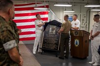USS Iwo Jima Dedicates Memorial in Honor of Marine Corps Sergeant Nicole Gee