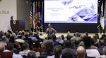 Army Brig. Gen. Gail Atkins addresses the crowd Sept. 5.