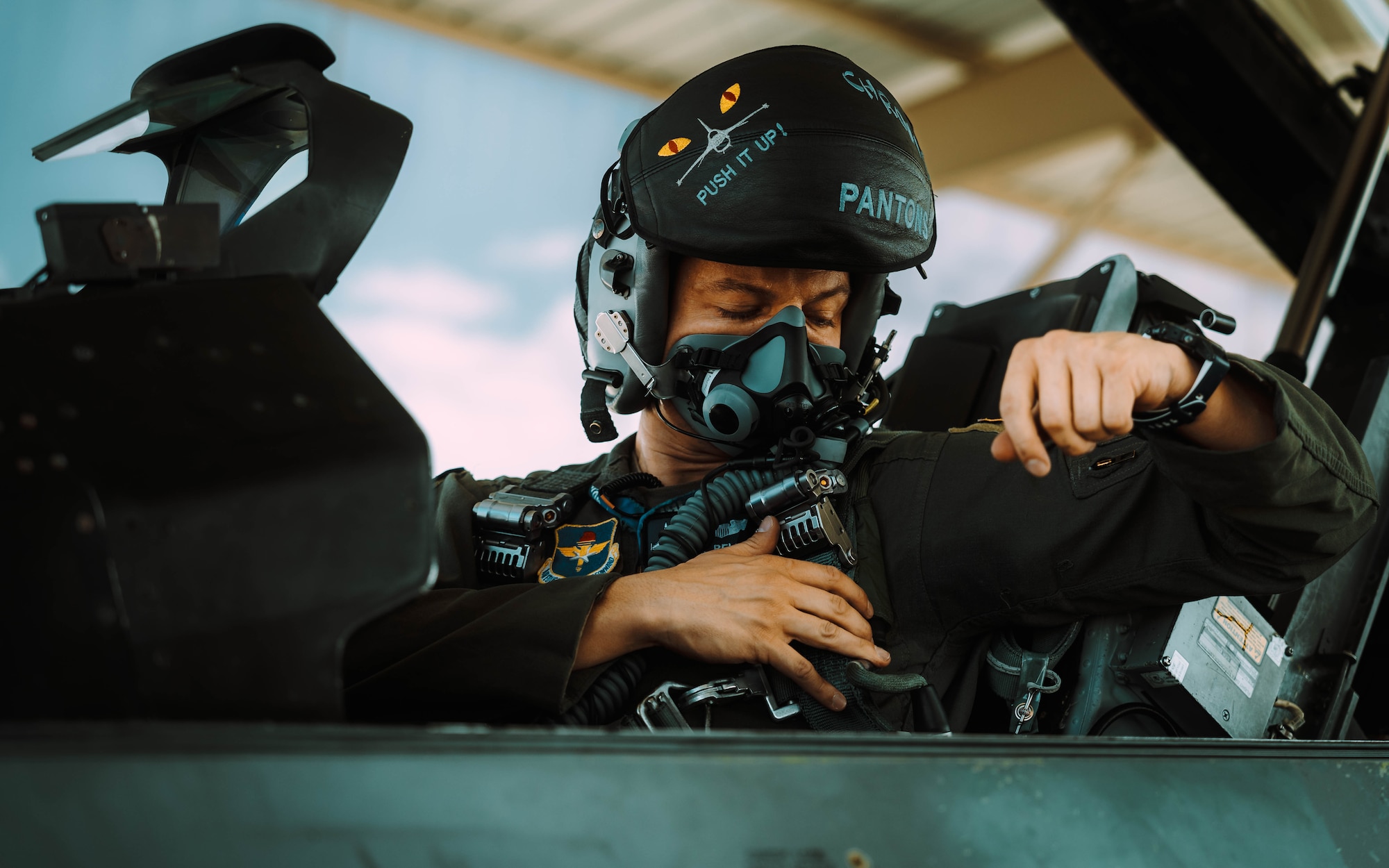 Staff Sgt. Christian Martinez (left), 56th Fighter Wing protocol specialist, and Capt. Nick Belinski (right), 309th Fighter Squadron instructor pilot, have been selected to join the U.S. Air Force Thunderbirds for the 2025-2026 show seasons. Martinez will support the team in scheduling, while Belinski will serve as the narrator and advance pilot.