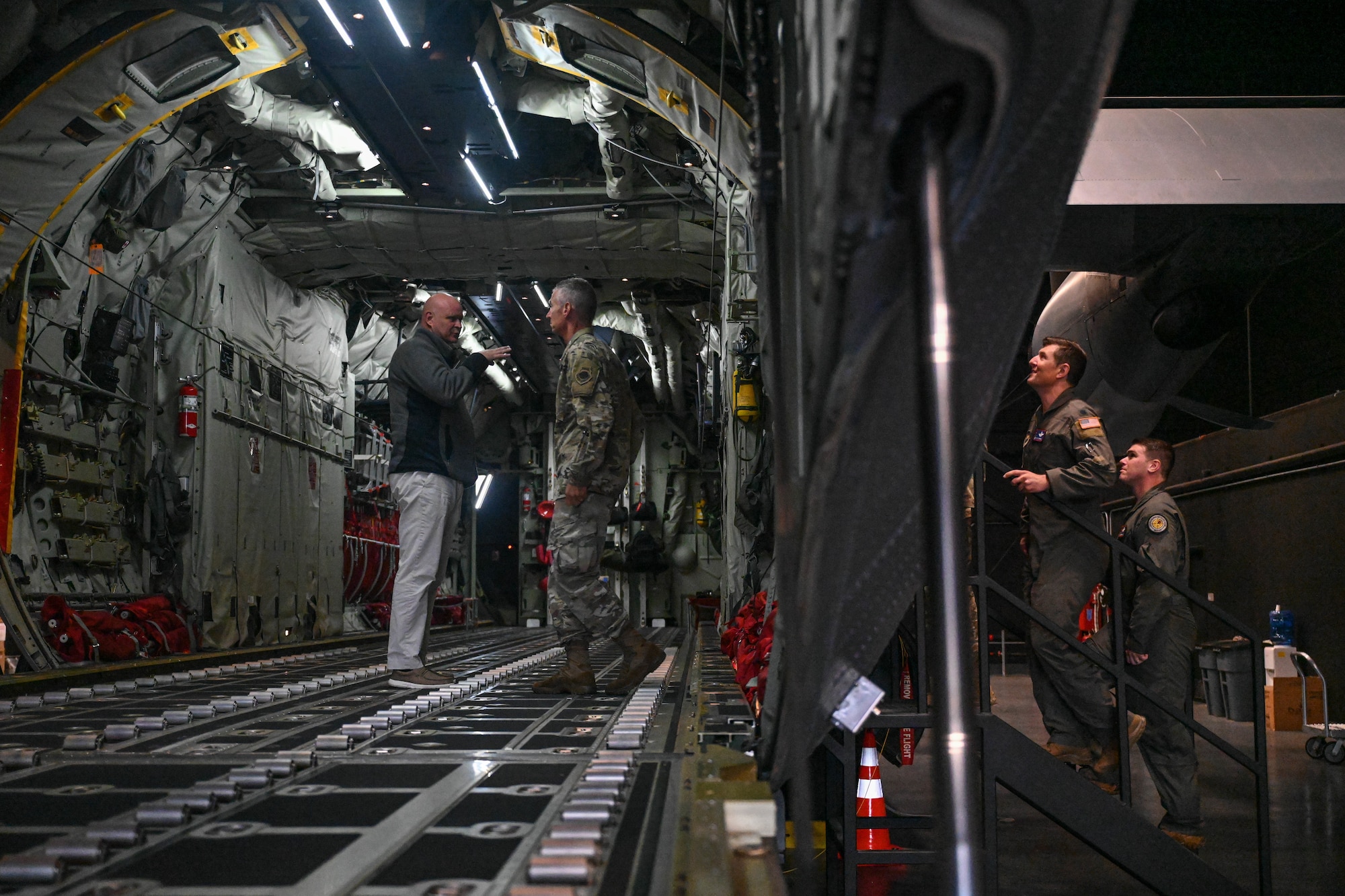 Maj. Gen. Gregory Kreuder stands in the new  Consolidated Flight Training Unit facility.