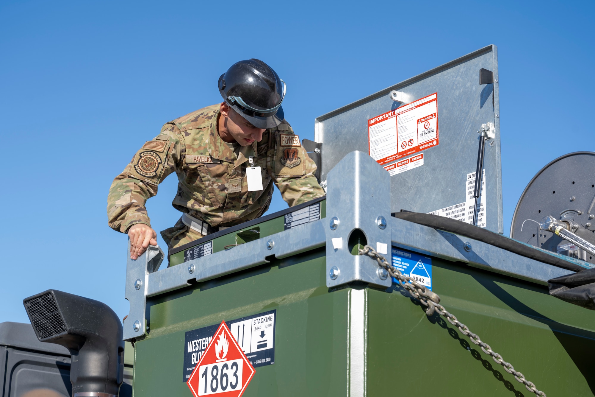 Photo of Airman during exercise