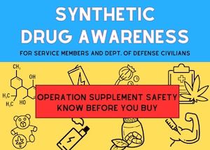 Synthetic Drug Awareness for service members and Department of Defense civilians. Operation supplement safety, know before you buy