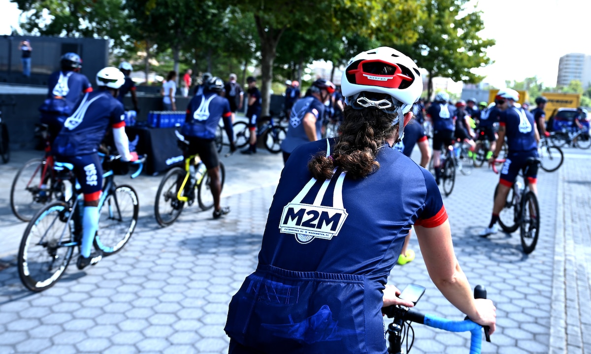 Airmen, Guardians cycle 340 miles to honor DAF heritage