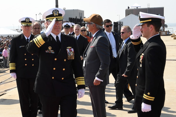 USS New Jersey (SSN 796) is commissioned at Naval Weapons Station Earle, N.J.