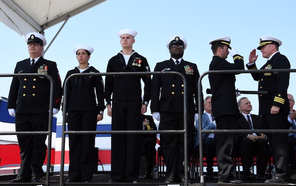 USS New Jersey (SSN 796) is commissioned at Naval Weapons Station Earle, N.J.