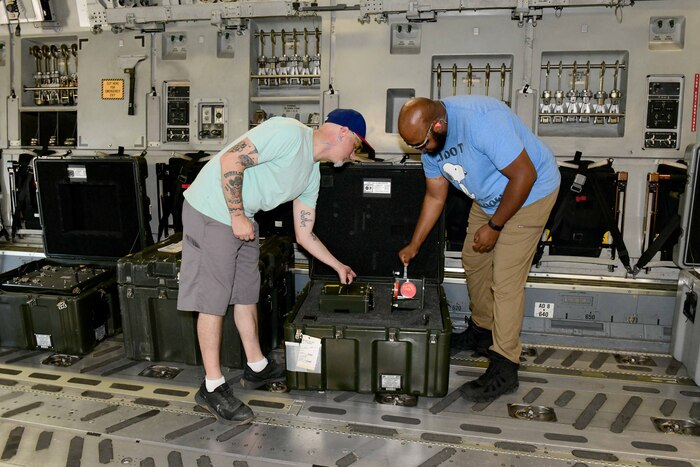 Men working on aircraft