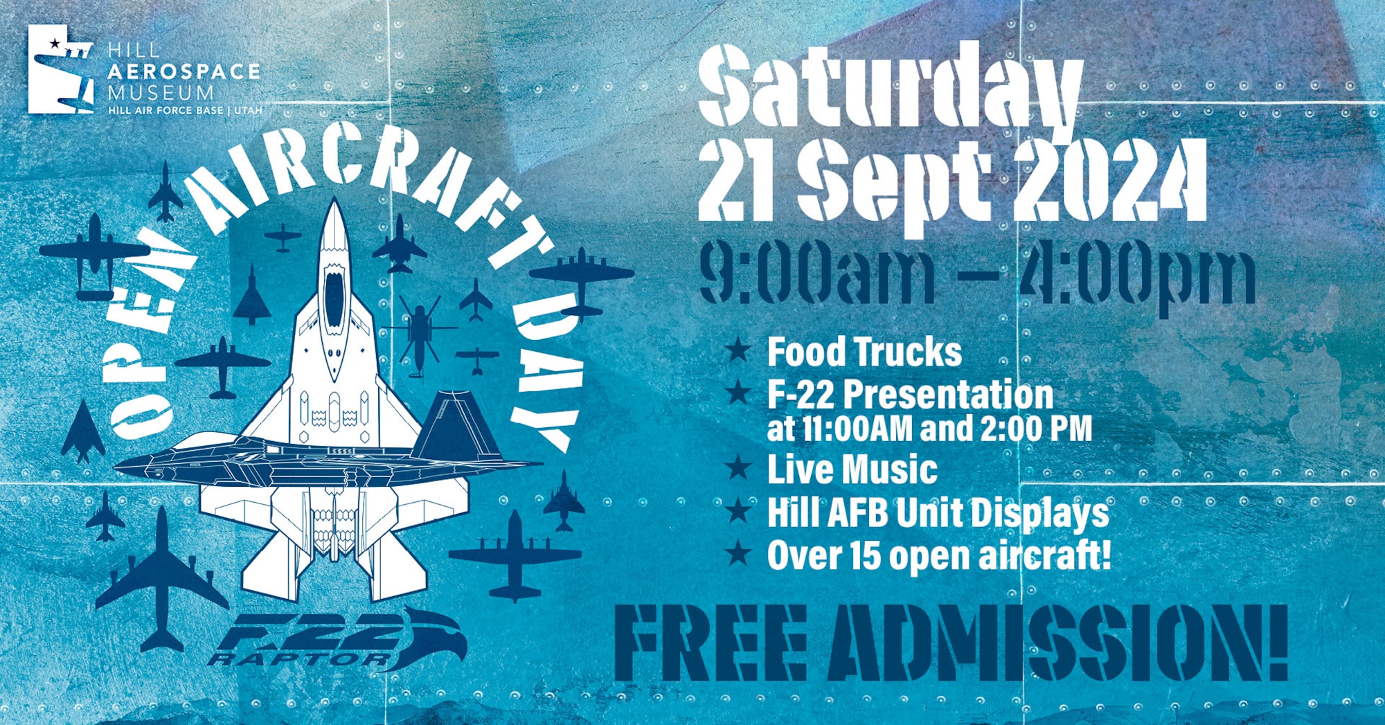 After a hiatus of several years due to expansion construction, the Hill Aerospace Museum is once again hosting its popular annual Open Aircraft Day. The event takes place Sept. 21 at the museum.