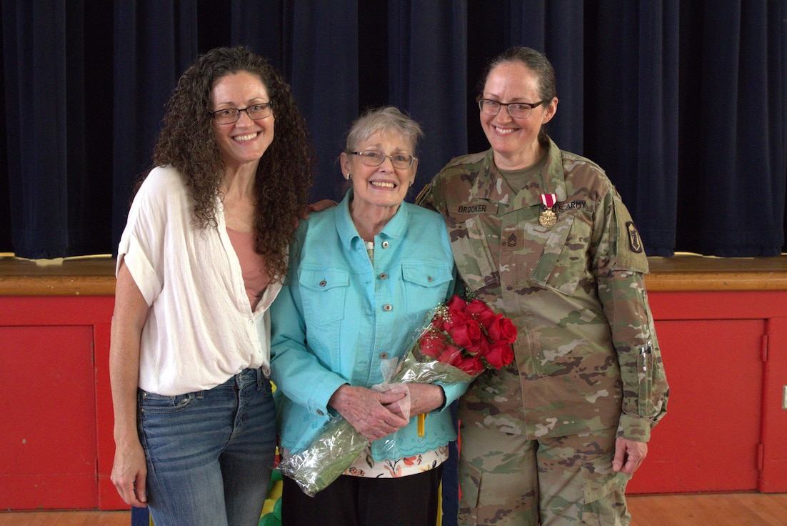 Sgt. 1st Class Melissa Brooker of Rockford retired from the Illinois Army National Guard after 28 years of service.