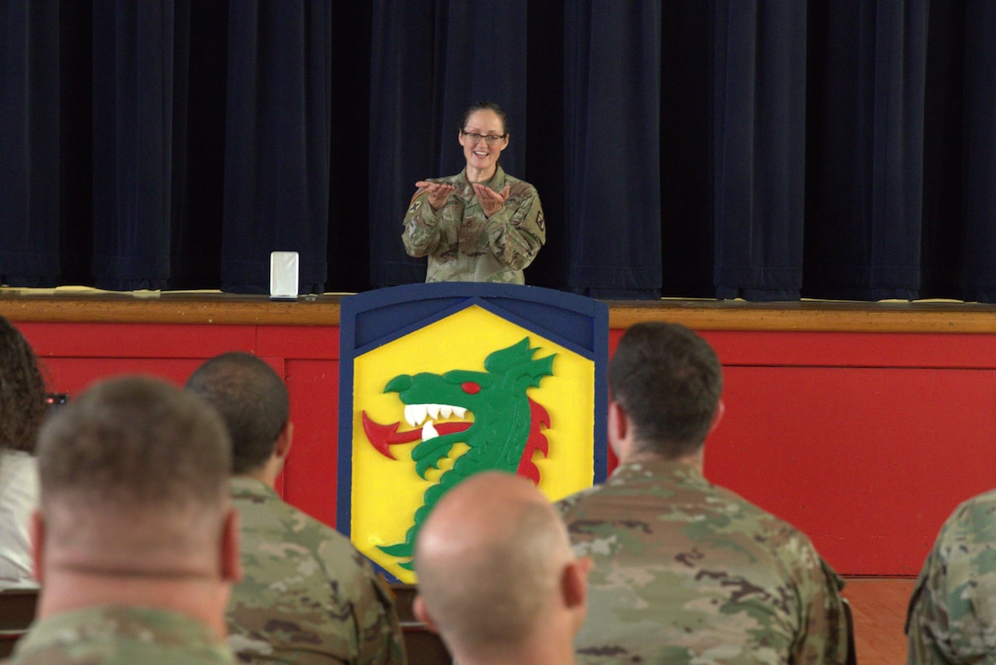 Sgt. 1st Class Melissa Brooker of Rockford retired from the Illinois Army National Guard after 28 years of service.