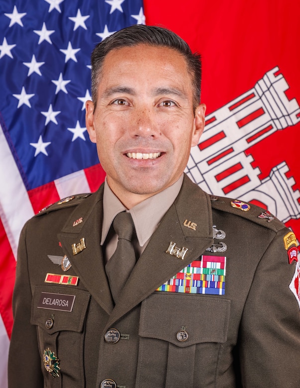 Colonel Damon A. Delarosa was assigned to the position of the Chief of Staff of the United States Army Corps of Engineers (USACE), Headquarters on July 1, 2024, after most recently serving as the 29th commander of the U.S. Army Corps of Engineers Alaska District. Commissioned as an Army Engineer Officer following graduation from the United States Military Academy at West Point, New York in 1998, Delarosa has served in a variety of command and staff positions at the platoon, company, battalion, and brigade levels, as well as joint positions, both at home and abroad. His last assignment was as commander of the Alaska District with responsibility for providing the full range of services to state of Alaska, as well as humanitarian assistance projects throughout Southeast Asia in support of U.S. Indo-Pacific Command. (U.S. Army Corps Engineers courtesy photo)