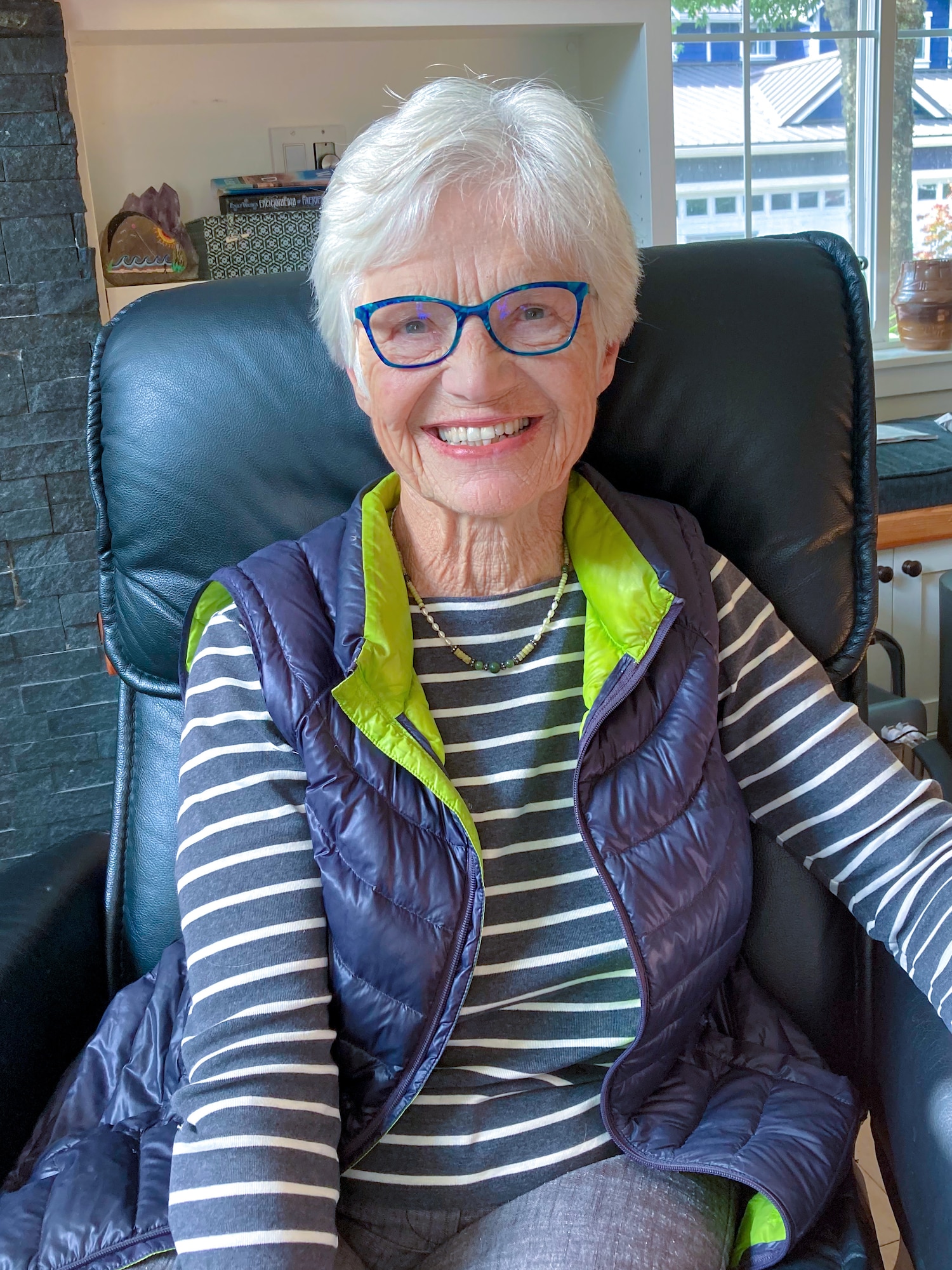 Ursula Bannister, 79-year-old Tacoma resident, recovers at her son’s home on Bainbridge Island, Washington, Sept. 12, 2024.