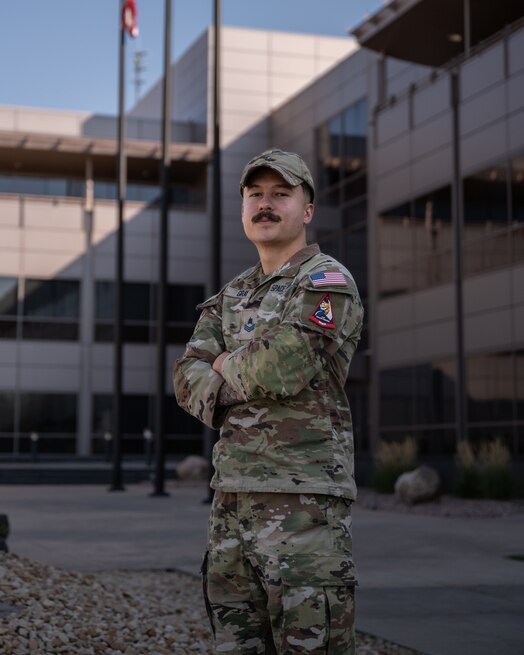  U.S. Space Force Sgt. Jonathan Gray, cyber planner and threat hunter with Space Delta 6, 69th Cyberspace Squadron, located at Schriever Space Force Base, Colo.