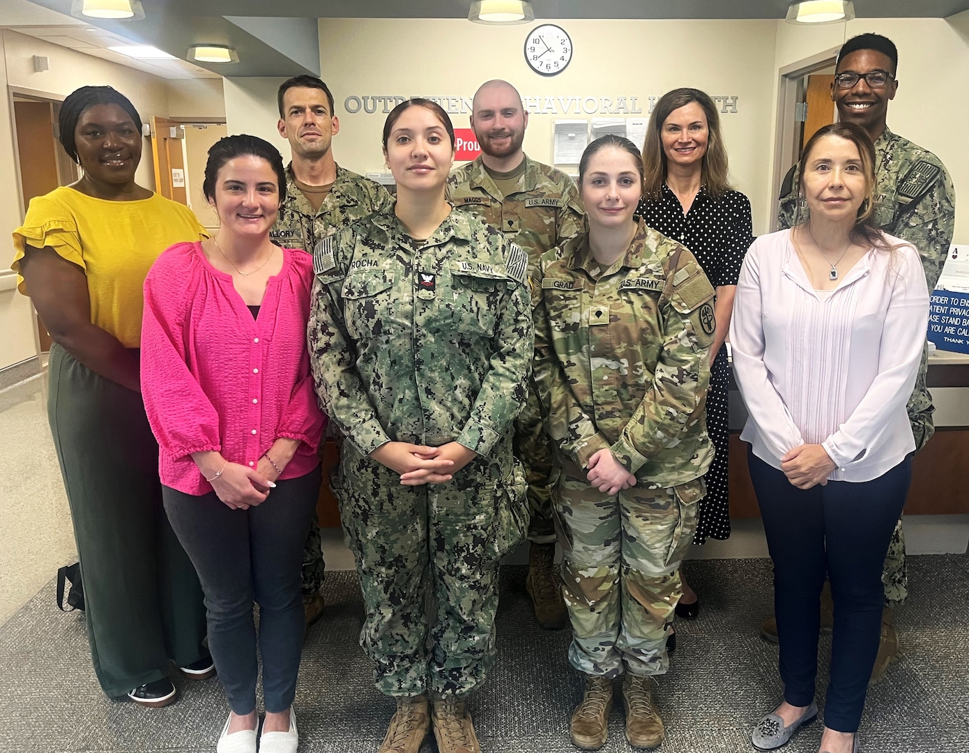 Team members of Walter Reed’s Adult Outpatient Behavioral Health Clinic are credited with launching a successful Initial Entry Clinic (IEC) designed to assist Military Health System (MHS) beneficiaries obtain their first therapy appointment in under two weeks.