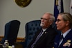  Keith Fawcett, U.S. Coast Guard Marine Board of Investigation technical advisor, listens to fellow board members during the Titan submersible hearing in North Charleston, South Carolina, on Sept. 17, 2024. The MBI, the highest level of marine casualty investigation conducted by the Coast Guard, is tasked with examining the causes of the casualty and making recommendations to improve maritime safety.