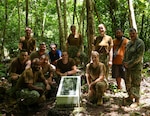 YAP, Federated States of Micronesia (Sept. 7, 2024) – U.S. Navy and Canadian Armed Forces service members deployed in support of Pacific Partnership 2024-2 take a group photo with locals at the plaque of a World War II memorial marker during a host nation outreach cleanup event with the Yap Visitors Bureau and members of the Yap Veterans Association, Sept. 7, 2024. The Pacific Partnership team assisted the Yap Visitors Bureau in the clean up of four of the known 19 World War II crash sites in Yap, Federated States of Micronesia. Now in its 20th iteration, the Pacific Partnership series is the U.S. Navy’s largest annual multinational humanitarian assistance and disaster relief preparedness mission conducted in the Indo-Pacific. Pacific Partnership works collaboratively with host and partner nations to enhance regional interoperability and disaster response capabilities, increase security and stability in the region, and foster new and enduring friendships in the Indo-Pacific. (U.S. Navy photo by Mass Communication Specialist Seaman Gavin Arnoldhendershot)