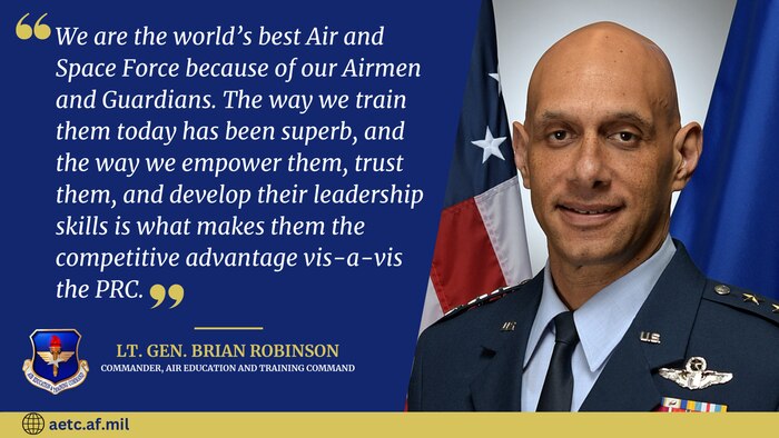 picture of commander with a quote