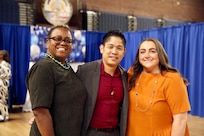 Ms. Nancy Foreman, administrative assistant, D.C. Government Operations-DCNG, retires after 56 years of service at the D.C. Armory, Sept. 13, 2024. The ceremony, officiated by Mr. Marcus Hunt, director, D.C. Govt. Ops-DCNG, included the presentation of the D.C. National Guard Meritorious Service Medal (MSM) by Maj. Gen. John C. Andonie, commanding general (Interim), D.C. National Guard, amongst other awards to include a retirement letter from Mayor Muriel Bowser for Foreman's support to military operational readiness, security and service to Washingtonians.