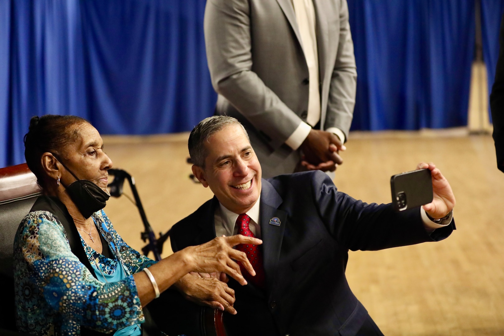 Ms. Nancy Foreman, administrative assistant, D.C. Government Operations-DCNG, retires after 56 years of service at the D.C. Armory, Sept. 13, 2024. The ceremony, officiated by Mr. Marcus Hunt, director, D.C. Govt. Ops-DCNG, included the presentation of the D.C. National Guard Meritorious Service Medal (MSM) by Maj. Gen. John C. Andonie, commanding general (Interim), D.C. National Guard, amongst other awards to include a retirement letter from Mayor Muriel Bowser for Foreman's support to military operational readiness, security and service to Washingtonians.