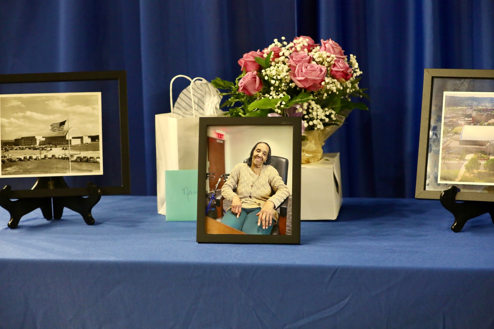 Ms. Nancy Foreman, administrative assistant, D.C. Government Operations-DCNG, retires after 56 years of service at the D.C. Armory, Sept. 13, 2024. The ceremony, officiated by Mr. Marcus Hunt, director, D.C. Govt. Ops-DCNG, included the presentation of the D.C. National Guard Meritorious Service Medal (MSM) by Maj. Gen. John C. Andonie, commanding general (Interim), D.C. National Guard, amongst other awards to include a retirement letter from Mayor Muriel Bowser for Foreman's support to military operational readiness, security and service to Washingtonians.