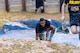 Almost 700 participants showed up Sept. 14, 2024 to challenge their physical abilities to overcome and adapt to numerous obstacles on a four-mile course on Fort Eisenhower, Ga. as part of the Marine Mud Challenge.  Here a group of Soldiers run through an obstacle.