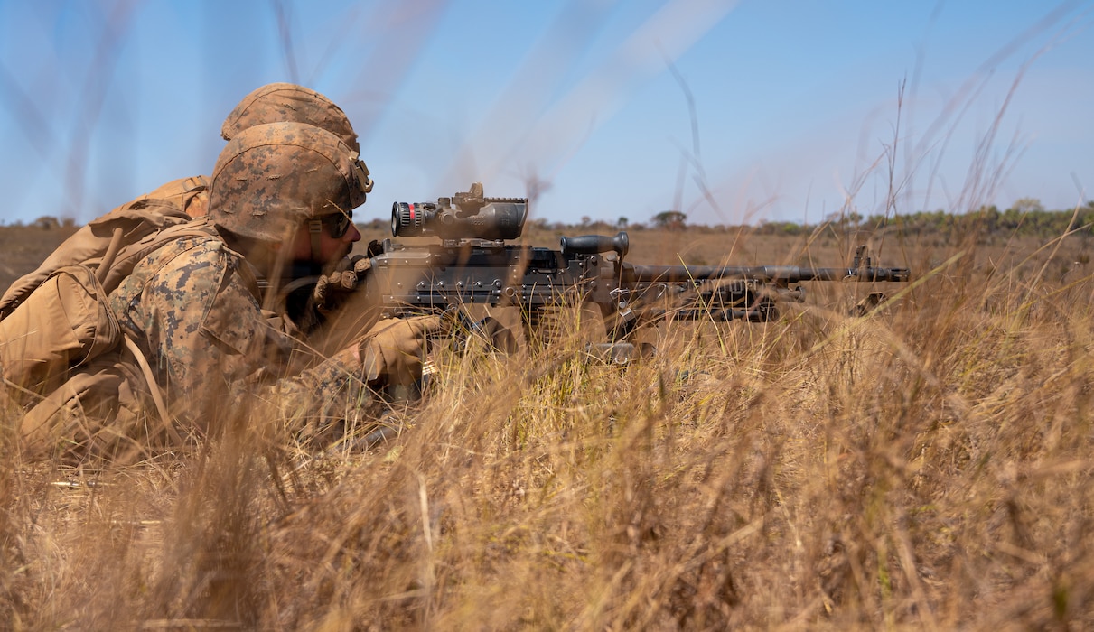 U.S. Marines conduct machine gun range at Brazilian Marine Corps' Exercise Formosa