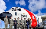 In a recent joint operation, which occurred Sept. 6-8, 2024, a U.S. Coast Guard HC-130 Hercules and aircrew embarked Palauan enforcement officials and Coast Guard specialists to patrol over 6,000 miles, identifying numerous illegal fish aggregation devices (FADs) and sighting vessels in and around Palau's EEZ. At the request of the Republic of Palau and in response to their concerns of potential illicit maritime activity occurring in Palau's Exclusive Economic Zone (EEZ), U.S. Coast Guard Forces Micronesia Sector Guam (FMSG) and U.S. Coast Guard Air Station Barbers Point dispatched personnel and equipment to enact the Agreement between the U.S. and Palau Concerning Operational Cooperation to Suppress Illicit Transnational Maritime Activity (U.S. – Palau Bilateral Agreement), and in doing so enhance Palau’s maritime domain awareness. (U.S. Coast Guard photo)