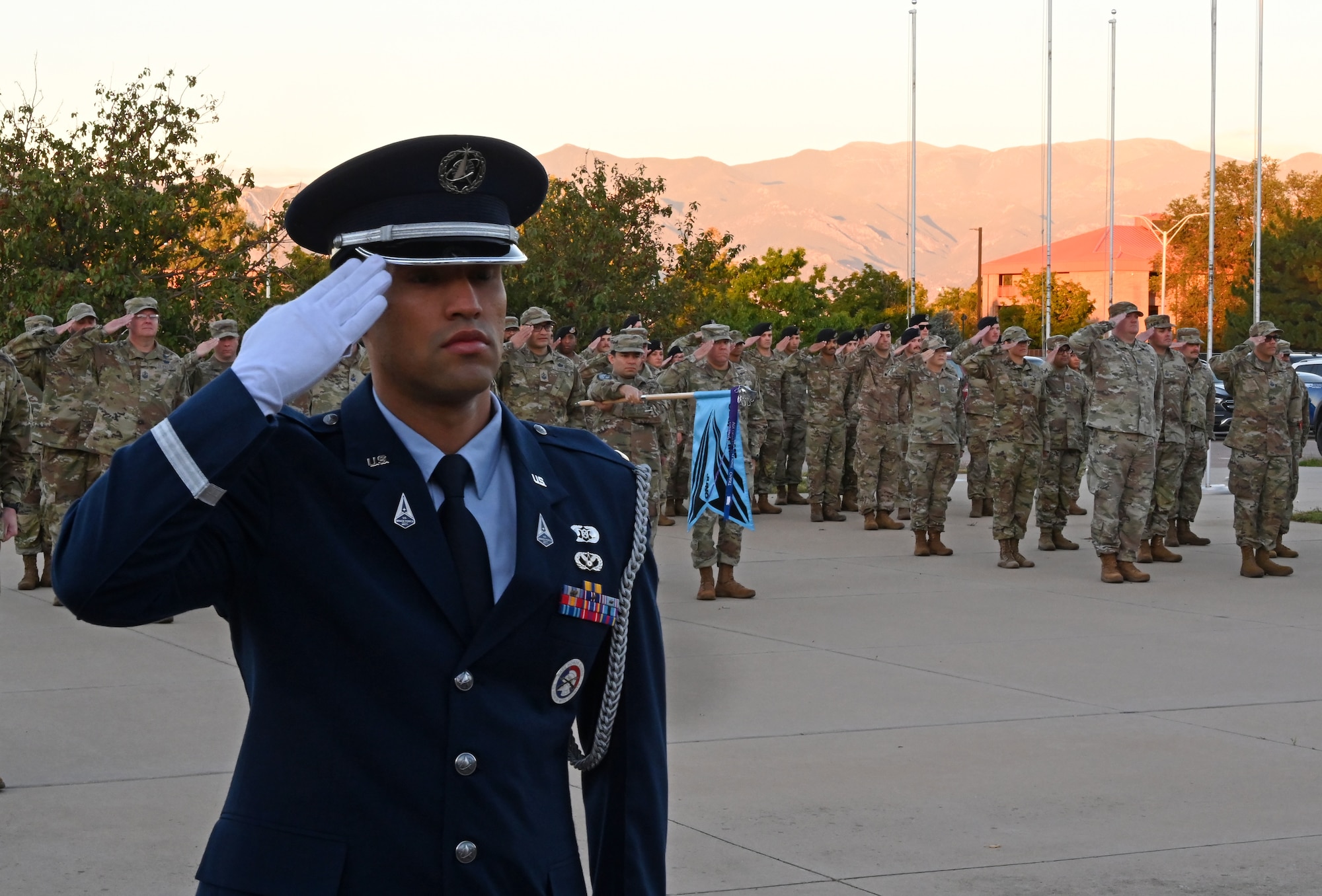 Servicemembers gather for ceremony