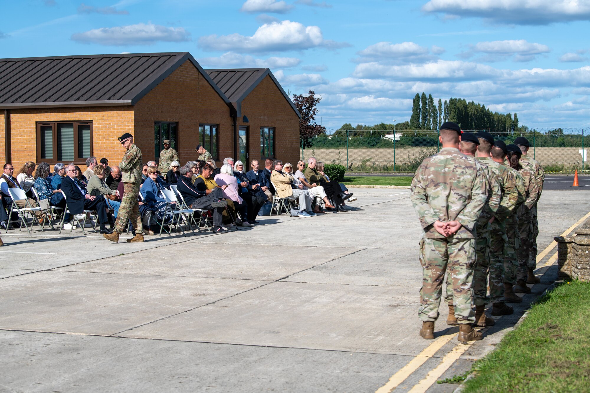 Attendees gather for a retreat ceremony