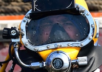 Navy Diver 1st Class Joseph Onweller, assigned to Mobile Diving and Salvage Unit 2, prepares for an underwater cutting and welding training with Ukrainian divers during exercise Sea Breeze 2024, Varna, Bulgaria, Sept. 13, 2024. Sea Breeze is an annual maritime exercise aimed at building collective capability and agility to restore security and stability in the dynamic Black Sea. Sea Breeze 2024-3 is focused on explosive ordnance disposal, dive operations and unmanned underwater vehicles.