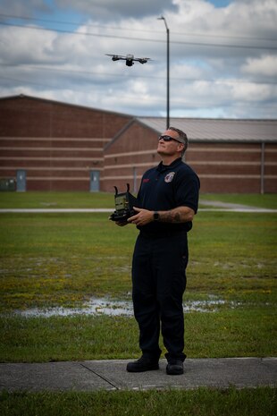 Sky Scouts of FESD – FF Ackley of Camp Geiger’s Fire Station 6